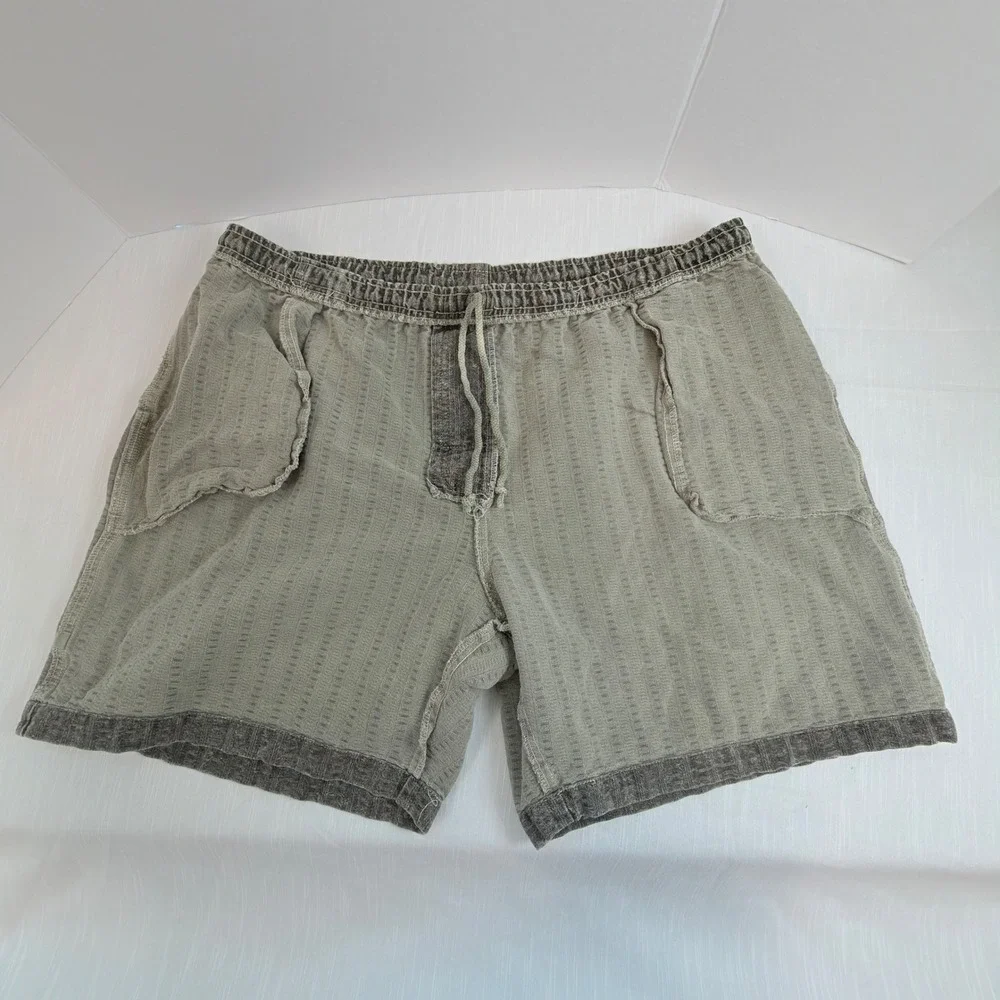 Anchor Blue Shorts Mens Large Grey Excellent Vintage 90s Cotton Gorpcore Skater
